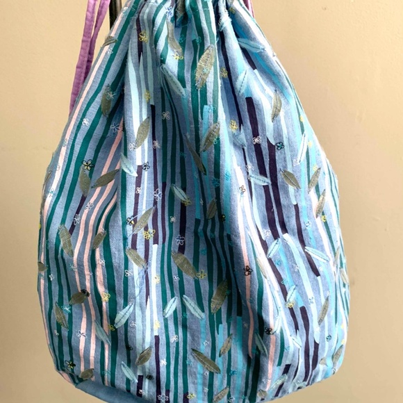 Gap Sky Blue Embroidered Backpack - Picture 2 of 10